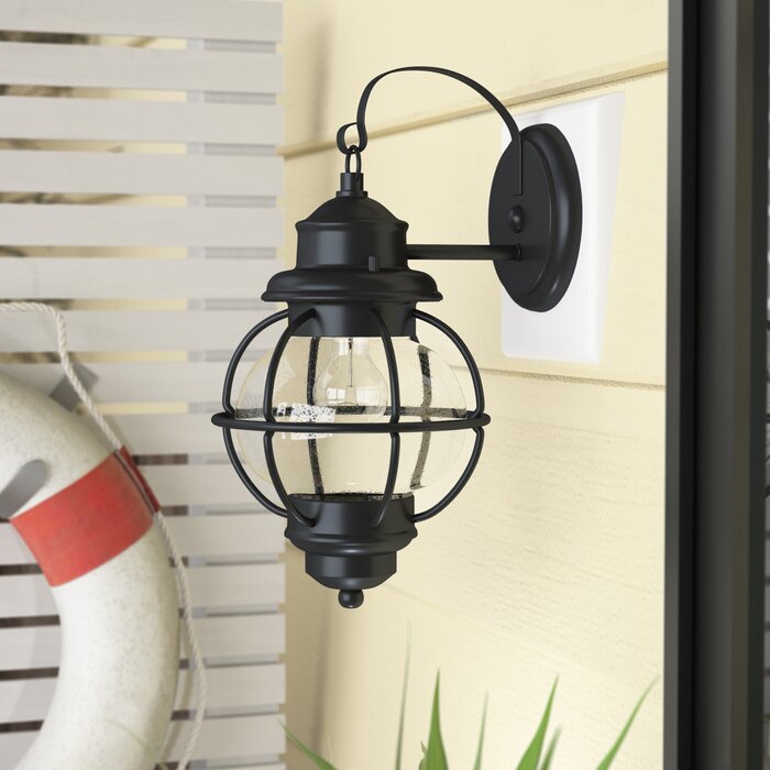 Beachcrest Home Cason 1 Light Outdoor Wall Lantern And Reviews Wayfair